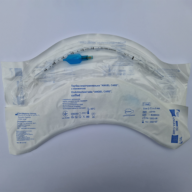 Трубка ендотрахеальна "ANGEL CARE", з манжетою № 6,0